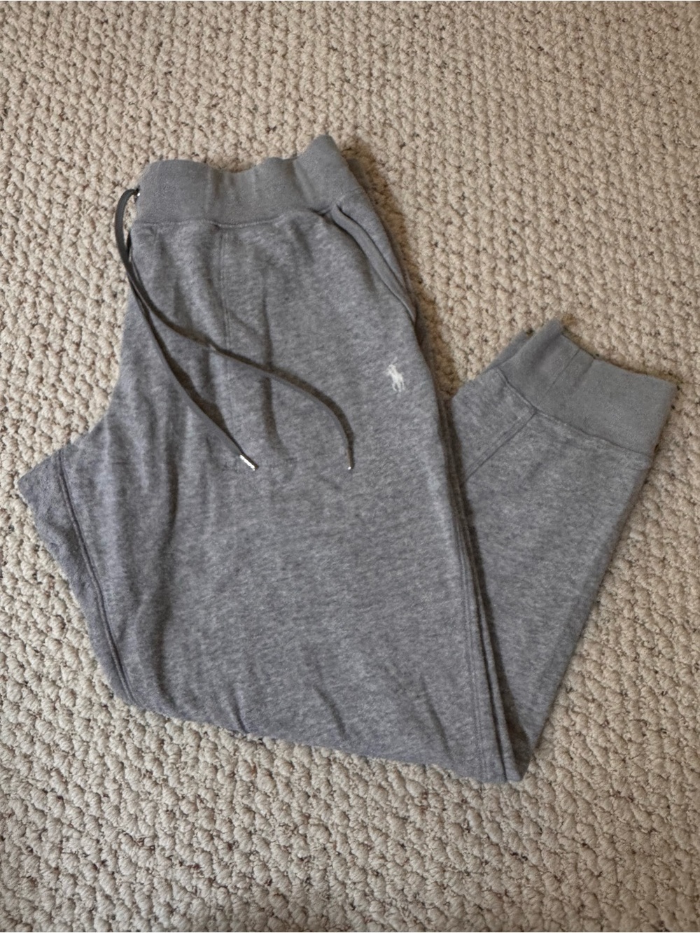 Polo by Ralph Lauren Gray Fleece Joggers with Drawstring